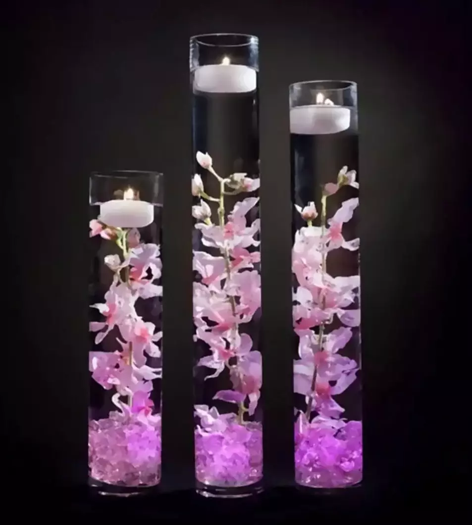 Wodoszczelna lampa led do wazonów światło zimne+pilot