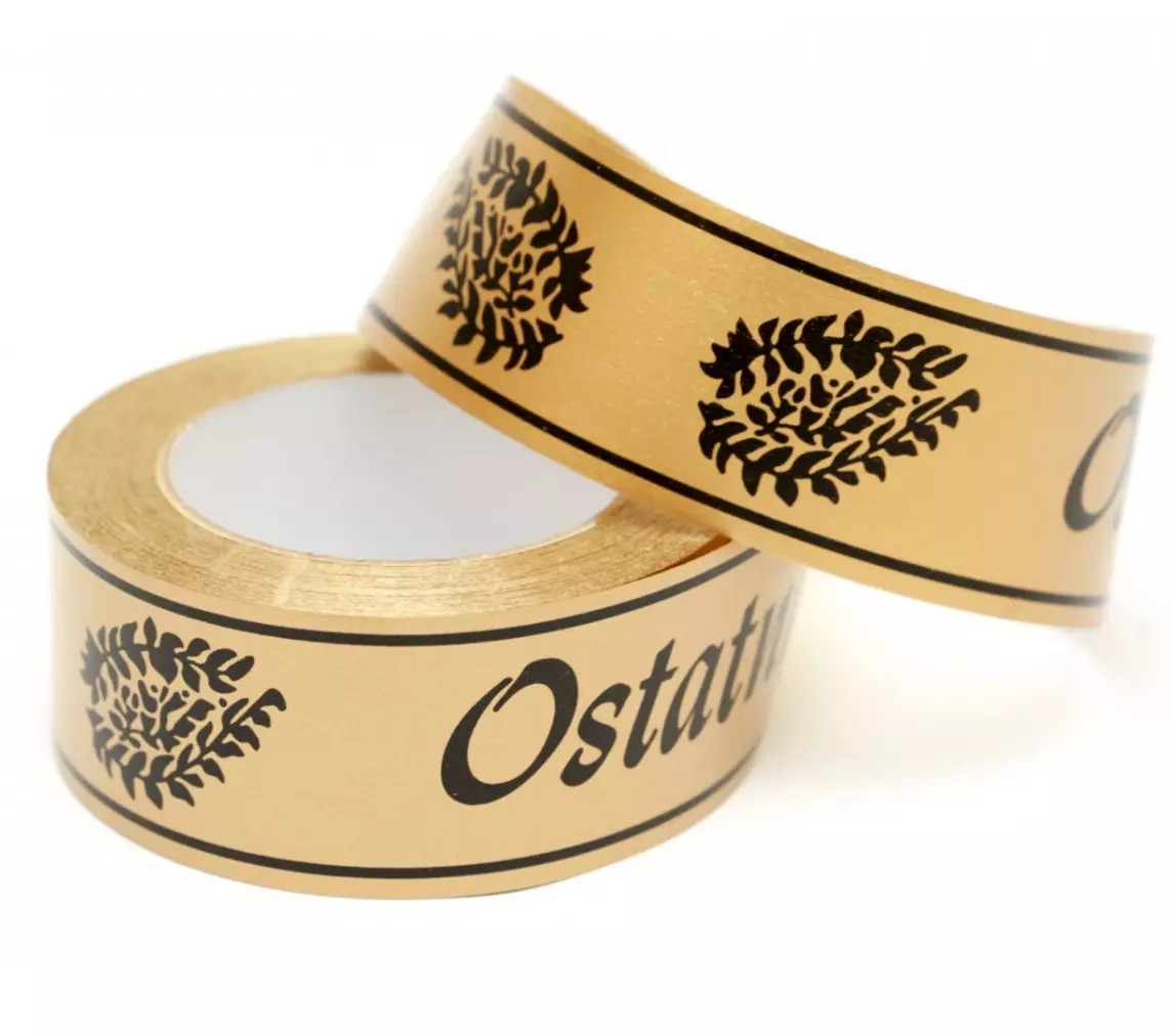 WSTĄŻKA OSTATNIE POŻEGNANIE 50MM*50YD BLACK/GOLD